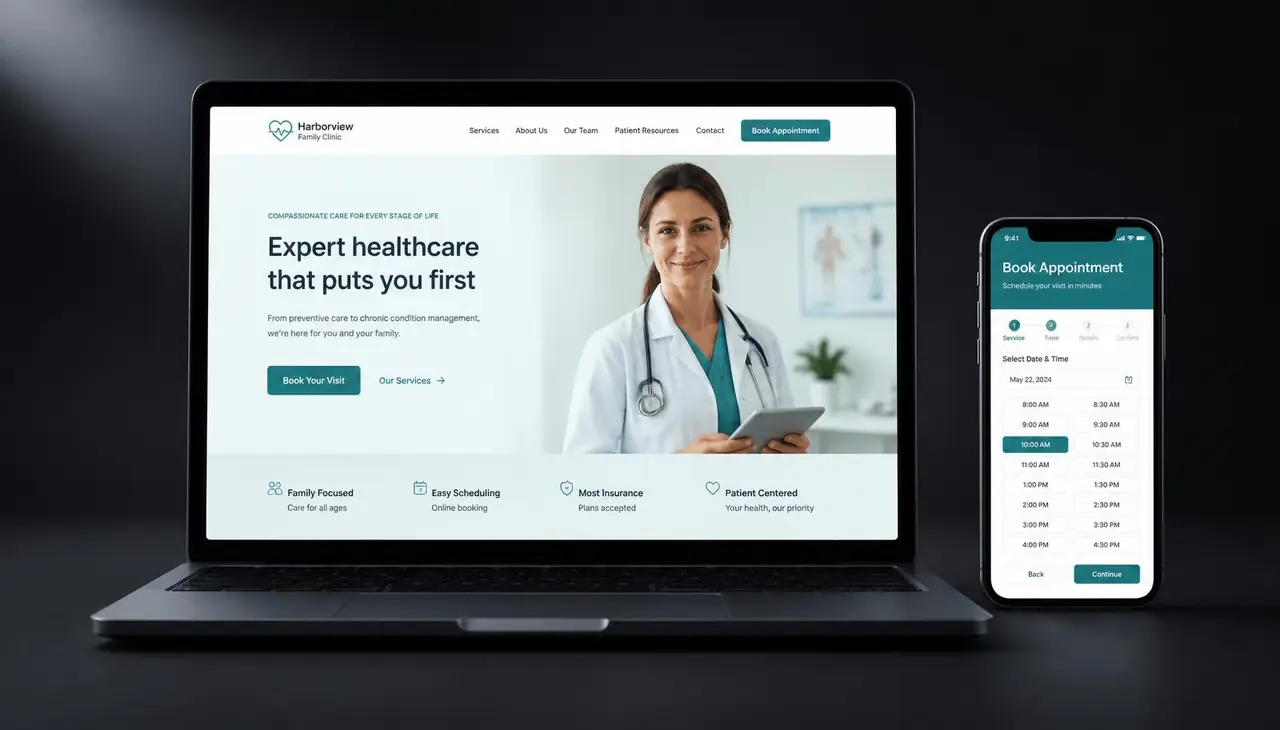 Location landing pages and ad creative